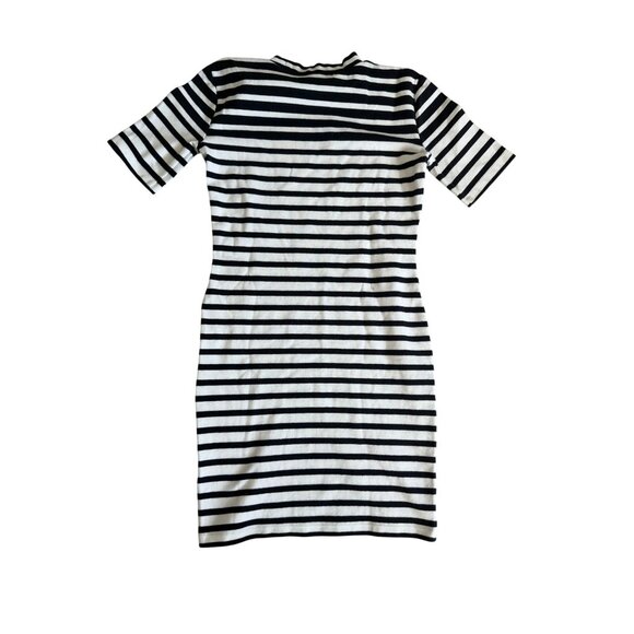 T ALEXANDER WANG Navy White Striped Short Sleeve Mini Dress Size Small - Picture 3 of 8